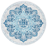 Safavieh Brentwood 5'-0" x 5'-0" Rug in Navy / Light Grey