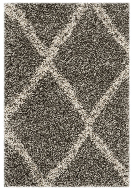 Safavieh Hudson Shag 2'-0" x 3'-0" Rug in Grey / Ivory