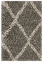 Safavieh Hudson Shag 2'-0" x 3'-0" Rug in Grey / Ivory