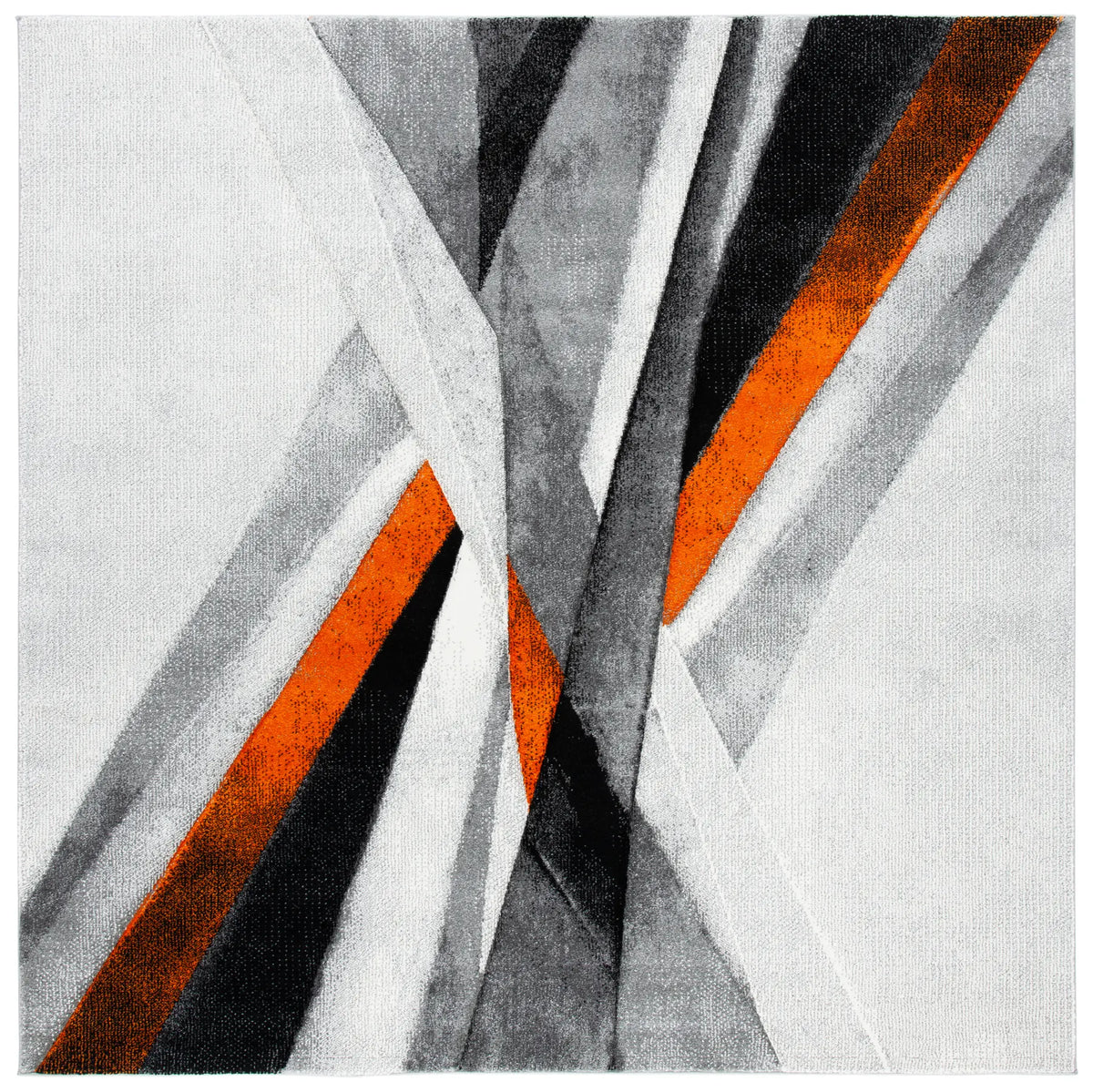 Safavieh Hollywood 6'-7" x 6'-7" Rug in Grey / Orange