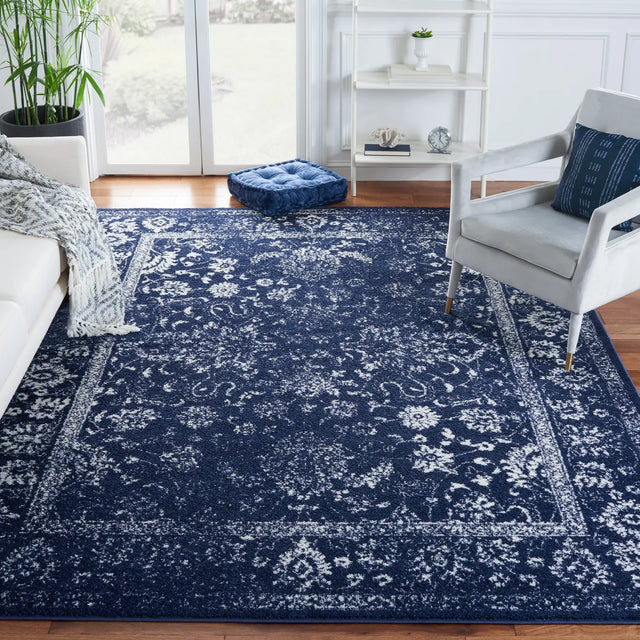 Safavieh Adirondack 10'-0" x 14'-0" Rug in Navy / Ivory