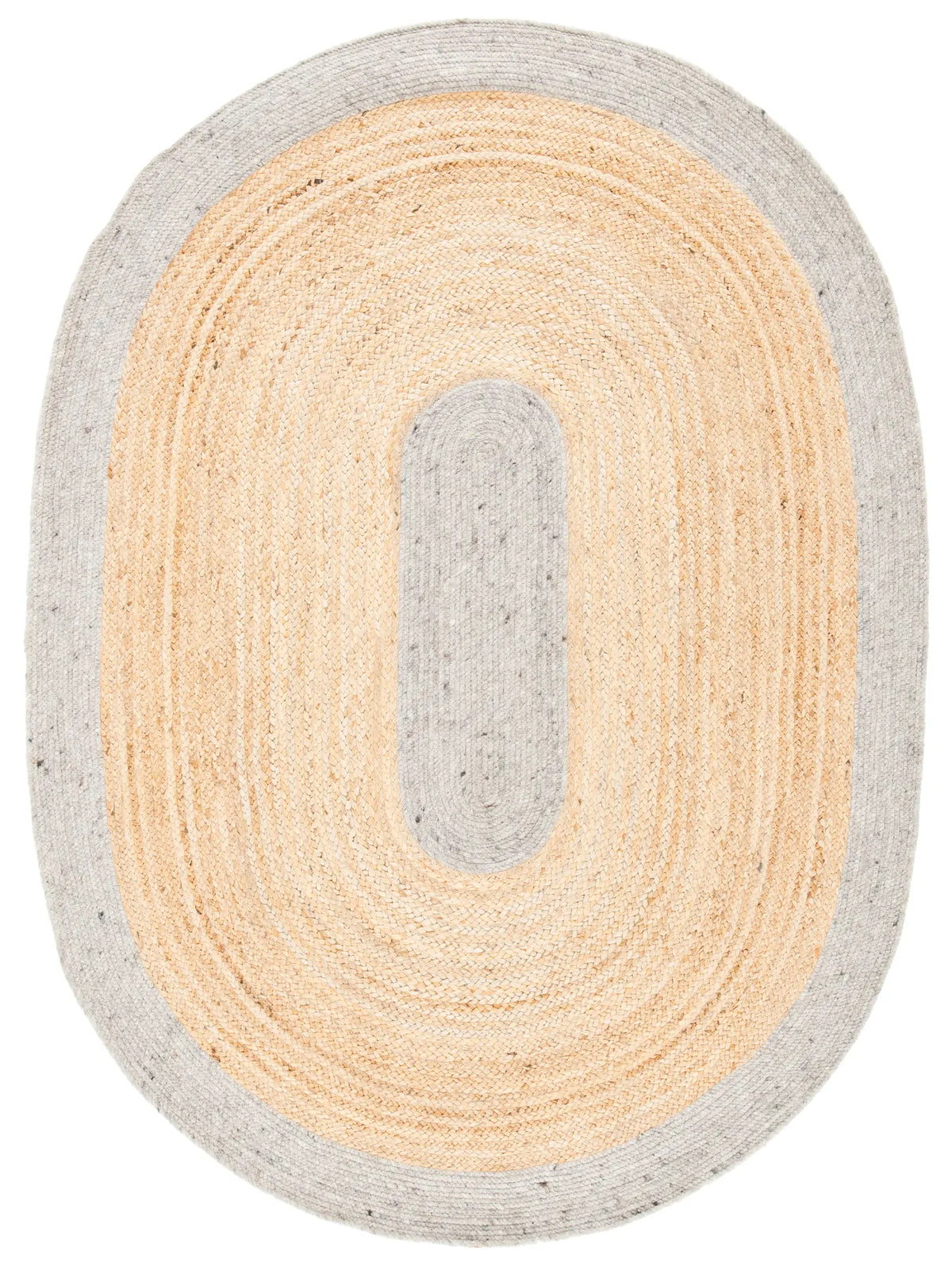 Safavieh Braided 5'-0" x 7'-0" Rug in Silver / Natural