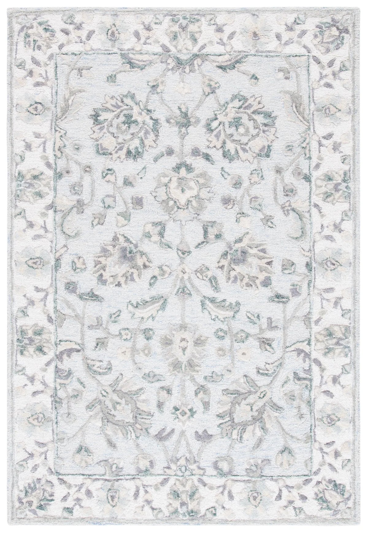Safavieh Glamour 3'-0" x 5'-0" Rug in Light Blue / Ivory