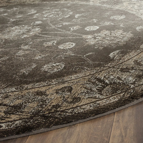 Safavieh Vintage 6'-0" x 6'-0" Rug in Soft Anthracite