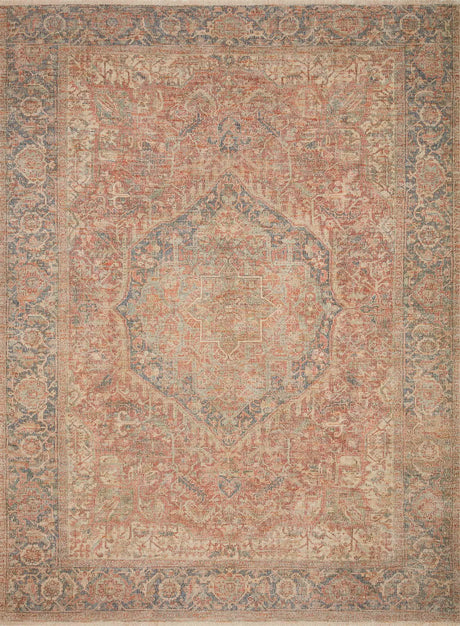 Loloi Priya Pry-07 Brick/Navy Rugs - main flat