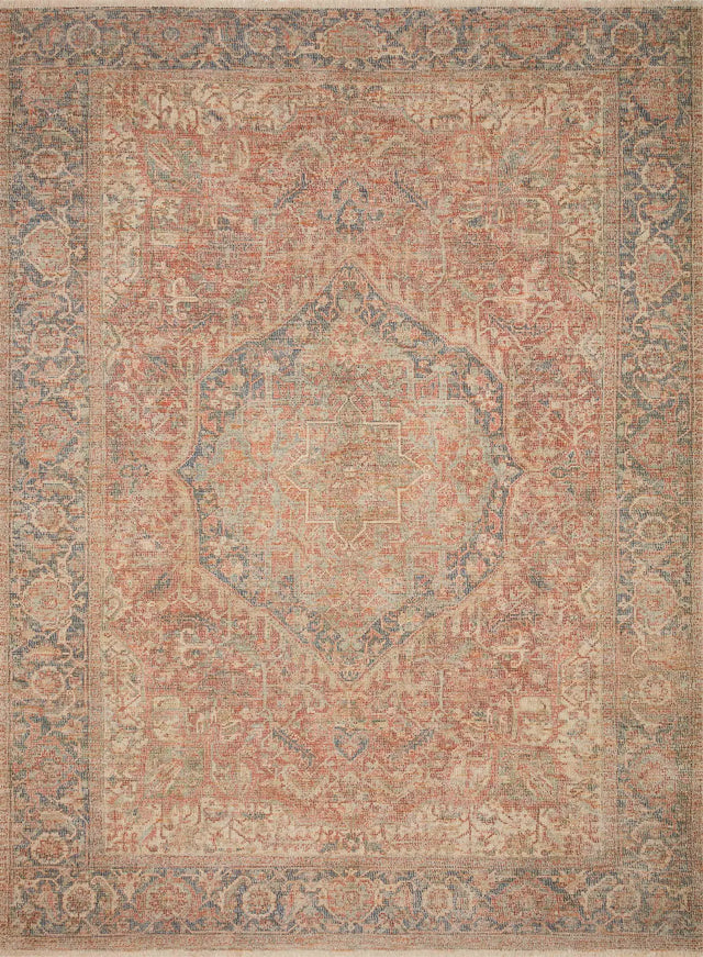 Loloi Priya Pry-07 Brick/Navy Rugs - main flat