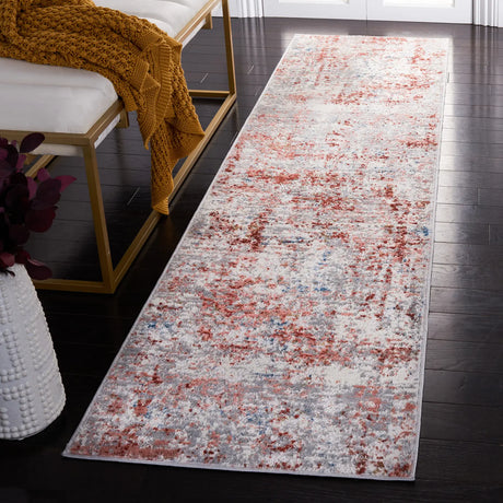 Safavieh Shivan 100 2'-2" x 8'-0" Rug in Ivory / Rust