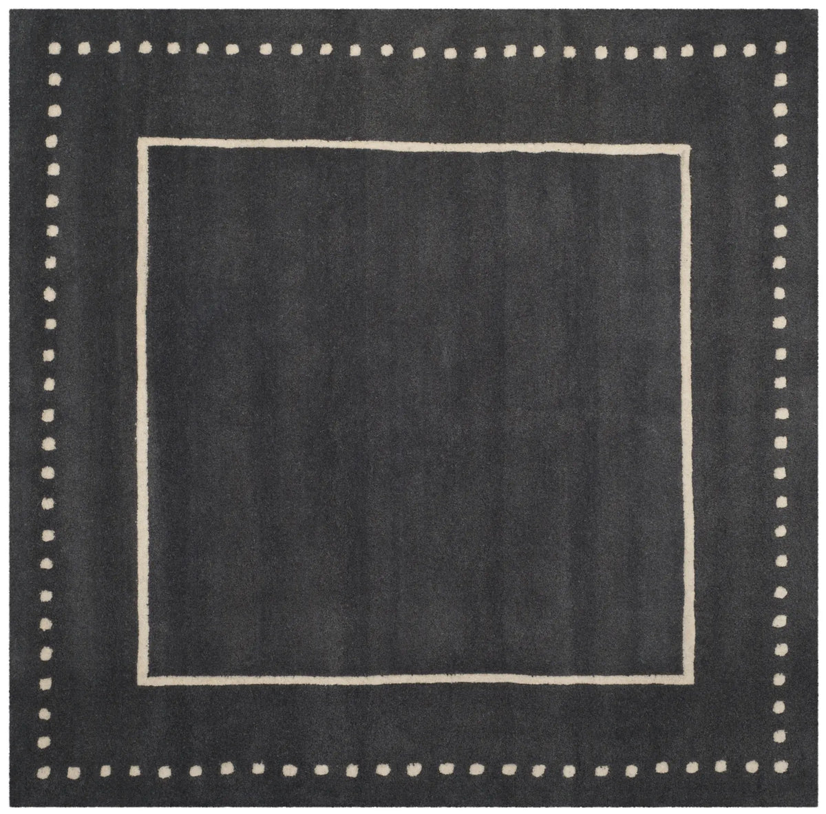 Safavieh Bella 5'-0" x 5'-0" Rug in Dark Grey / Ivory
