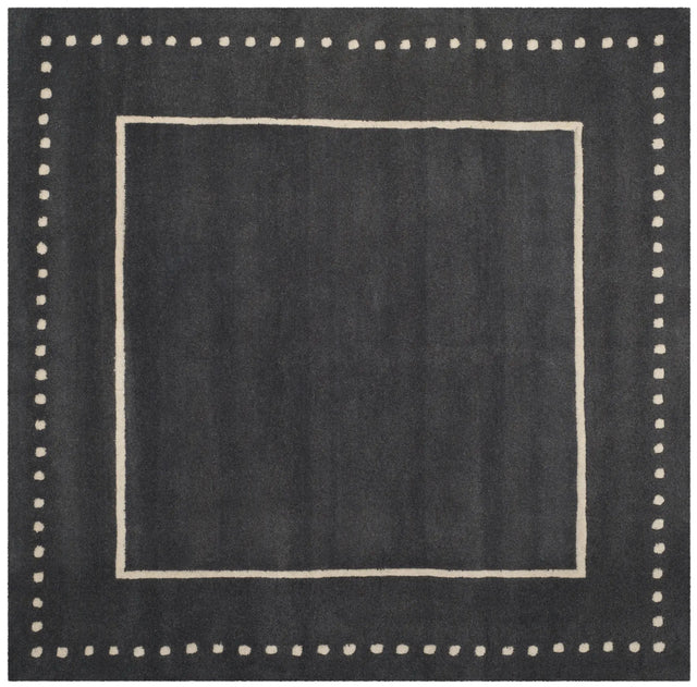 Safavieh Bella 5'-0" x 5'-0" Rug in Dark Grey / Ivory