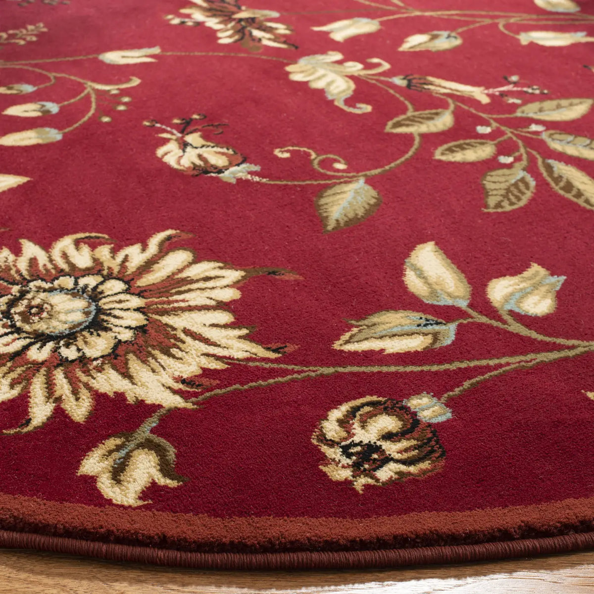 Safavieh Lyndhurst 5'-3" x 5'-3" Rug in Red / Multi