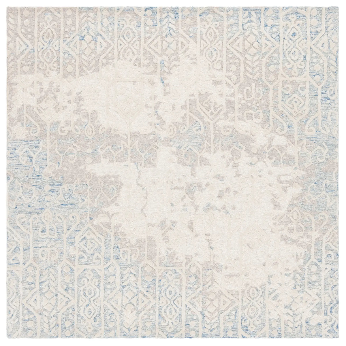 Safavieh Ebony 6'-0" x 6'-0" Rug in Blue / Ivory
