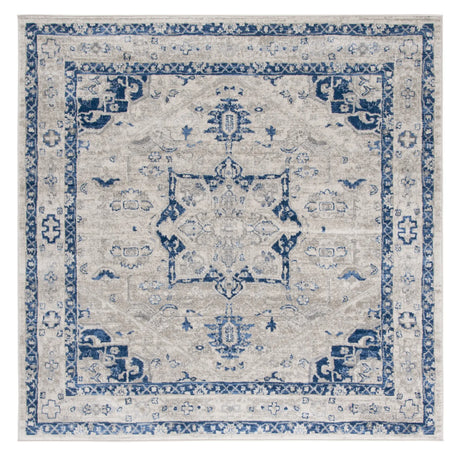 Safavieh Brentwood 6'-7" x 6'-7" Rug in Beige / Blue