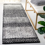 Safavieh Glamour 2'-3" x 8'-0" Rug in Black / Ivory