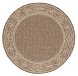 Safavieh Courtyard 6'-7" x 6'-7" Rug in Brown / Natural