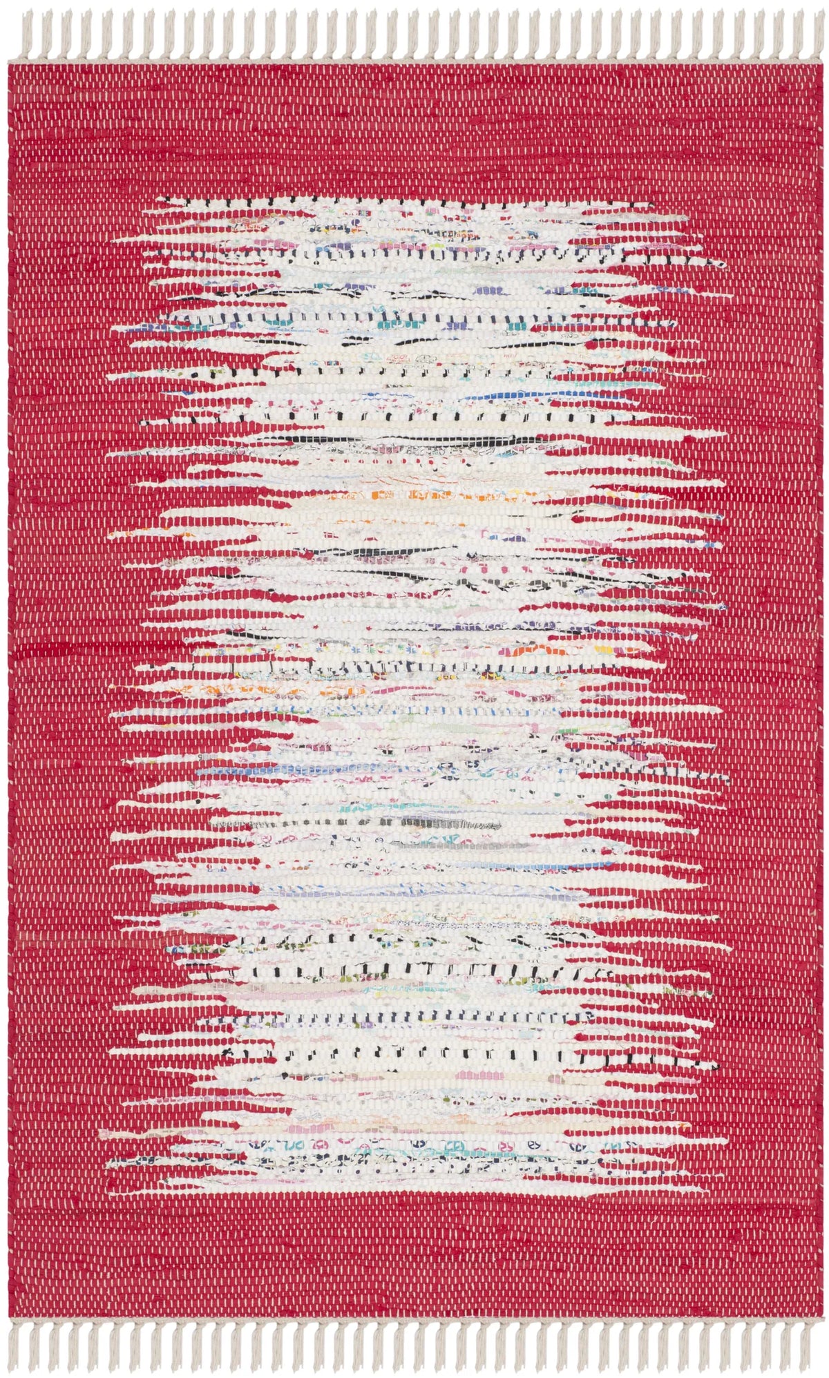 Safavieh Montauk 2'-6" x 4'-0" Rug in Ivory / Red