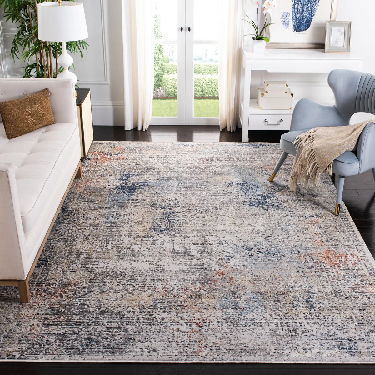Safavieh Dream 10'-0" x 14'-0" Rug in Grey / Blue