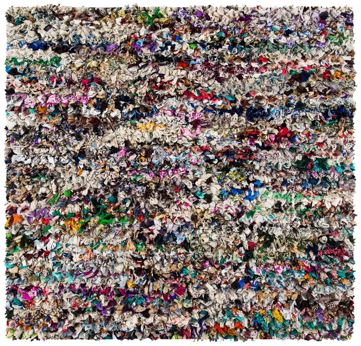 Safavieh Rio Shag 6'-0" x 6'-0" Rug in Grey / Multi
