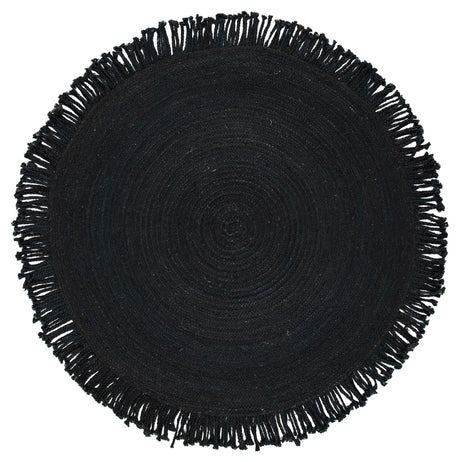 Safavieh Braided 5'-0" x 5'-0" Rug in Black