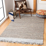 Safavieh Vintage Leather 4'-0" x 6'-0" Rug in Light Grey / Taupe