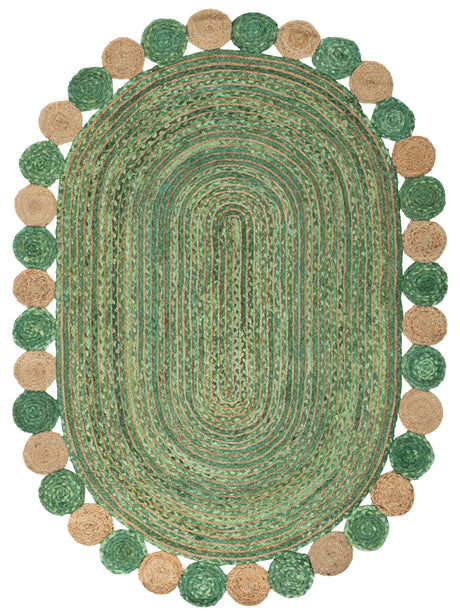 Safavieh Cape Cod 5'-0" x 7'-0" Rug in Green / Natural