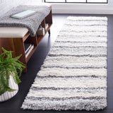 Safavieh Fontana Shag  800 2'-3" x 8'-0" Rug in Ivory / Grey