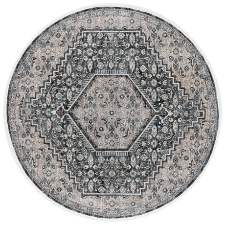 Safavieh Artifact 6'-7" x 6'-7" Rug in Grey / Black