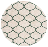 Safavieh Hudson Shag 7'-0" x 7'-0" Rug in Ivory / Green
