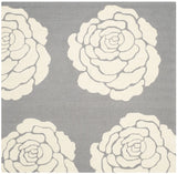 Safavieh Cambridge 6'-0" x 6'-0" Rug in Dark Grey / Ivory