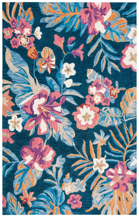 Safavieh Jardin 4'-0" x 6'-0" Rug in Blue / Pink