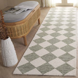 Safavieh Ebony 2'-3" x 8'-0" Rug in Sage / Ivory