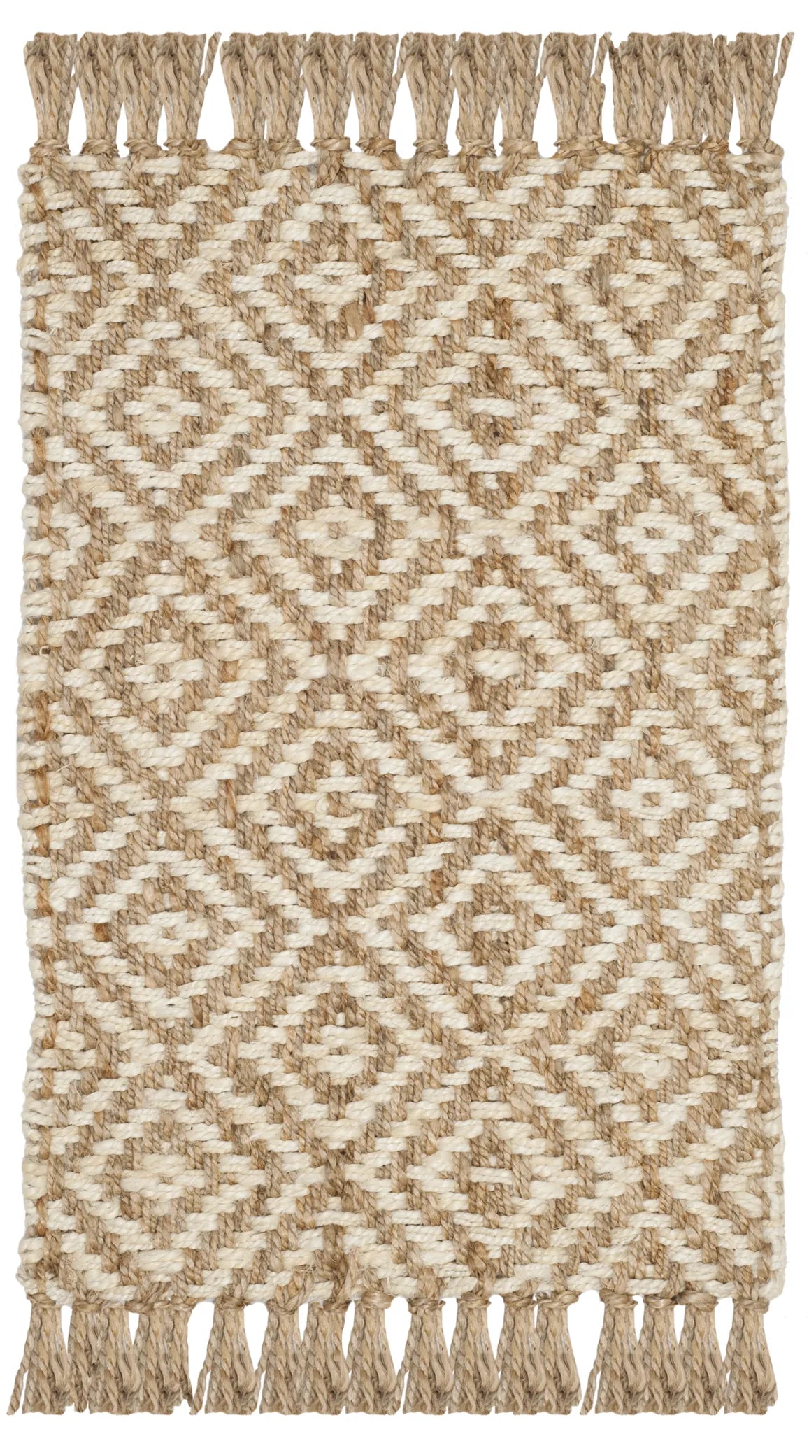 Safavieh Natural Fiber 2'-0" x 3'-0" Rug in Ivory / Natural