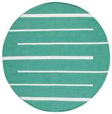 Safavieh Montauk 6'-0" x 6'-0" Rug in Dark Green / Ivory