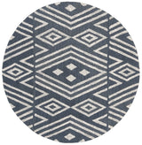 Safavieh Micro-Loop 5'-0" x 5'-0" Rug in Navy / Blue