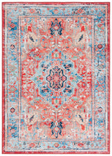 Safavieh Riviera 4'-5" x 6'-5" Rug in Light Blue / Red
