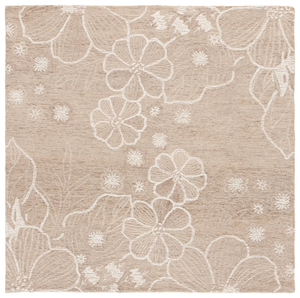 Safavieh Jardin 6'-0" x 6'-0" Rug in Beige / Ivory
