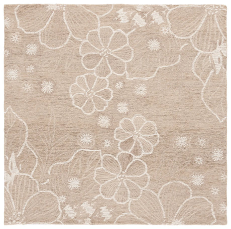 Safavieh Jardin 6'-0" x 6'-0" Rug in Beige / Ivory