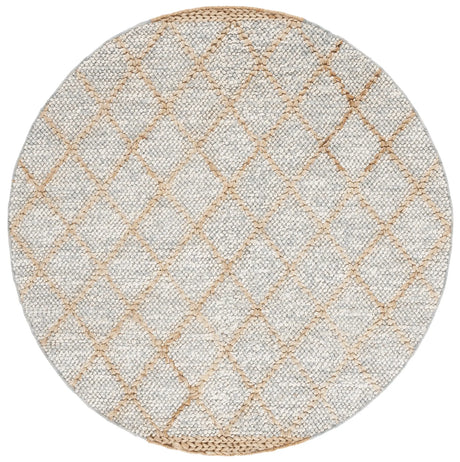 Safavieh Natural Fiber 6'-0" x 6'-0" Rug in Grey / Bleach