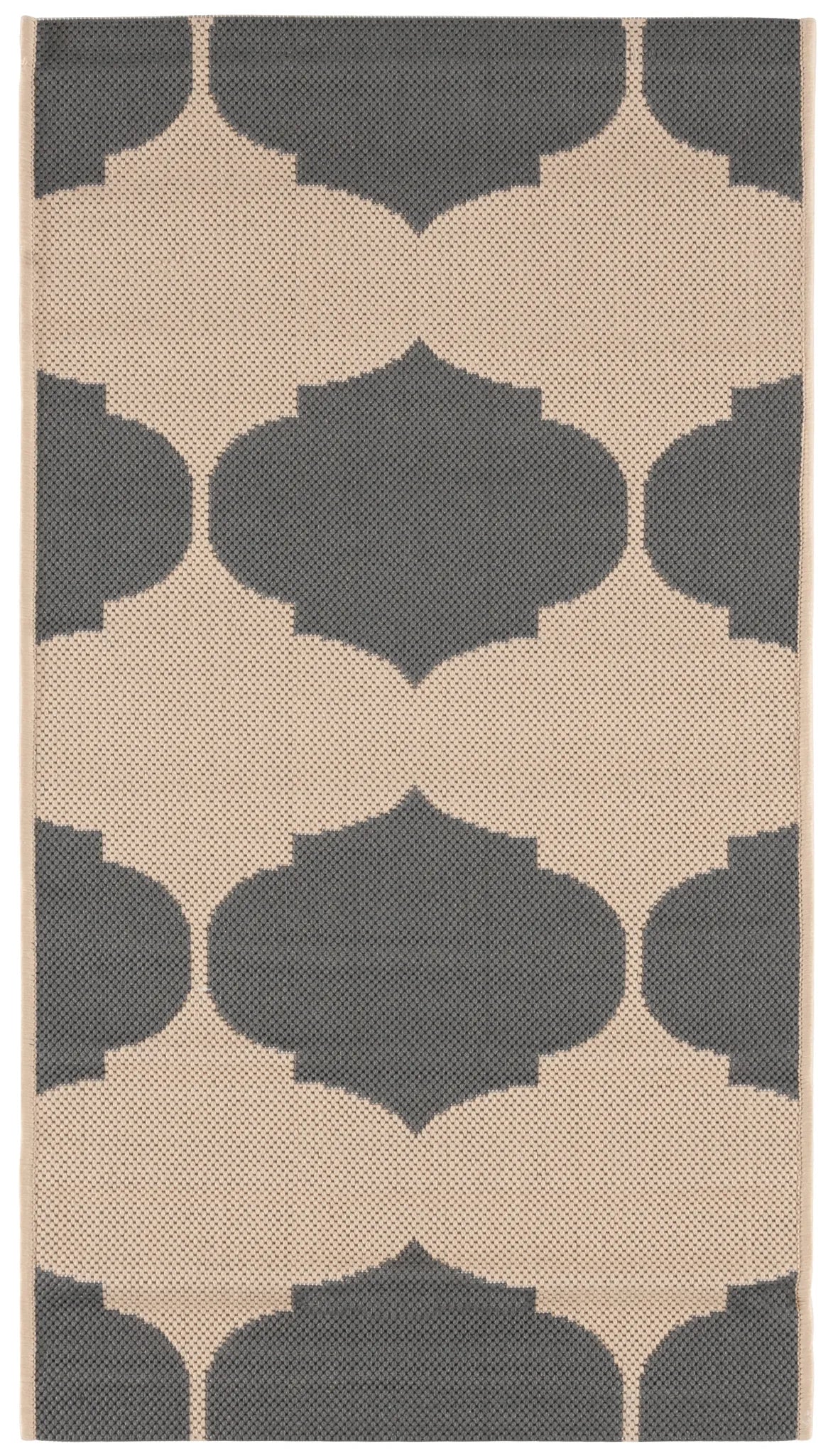Safavieh Courtyard 2'-0" x 3'-7" Rug in Beige / Anthracite