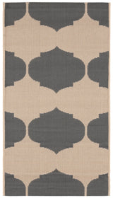 Safavieh Courtyard 2'-0" x 3'-7" Rug in Beige / Anthracite