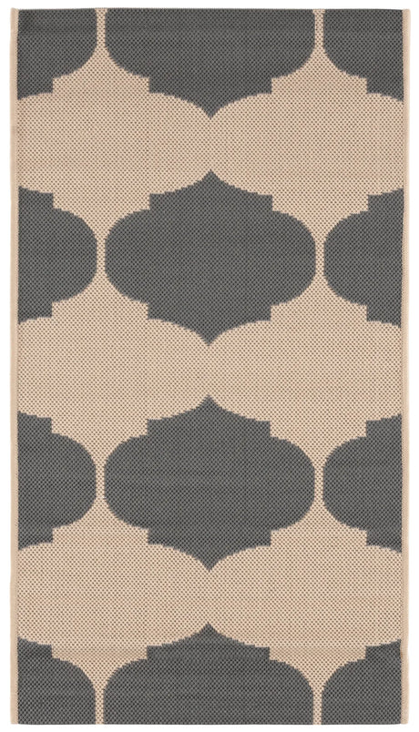 Safavieh Courtyard 2'-0" x 3'-7" Rug in Beige / Anthracite