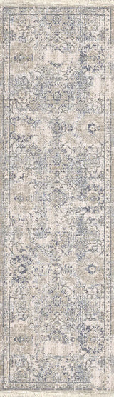 Dynamic Rugs Dharma 12041 Power Loomed Transitional Ivory/Beige Rug - Runner