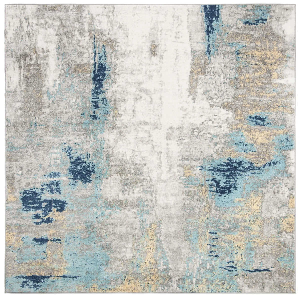 Safavieh Jasper 100 6'-7" x 6'-7" Rug in Grey / Gold