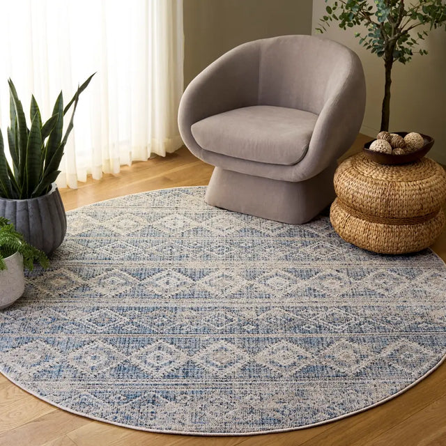 Safavieh Grove 6'-7" x 6'-7" Rug in Blue / Ivory