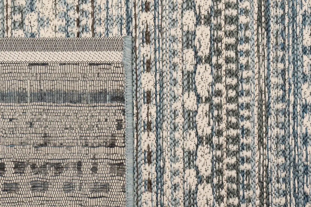 Dynamic Rugs Brighton 8570 Beige / Blue Rugs - Corner