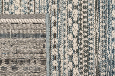 Dynamic Rugs Brighton 8570 Beige / Blue Rugs - Corner
