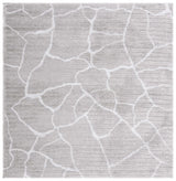 Safavieh Tahoe Shag 6'-7" x 6'-7" Rug in Grey / Ivory