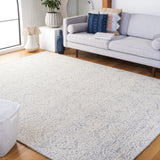 Safavieh Metro 10'-0" x 14'-0" Rug in Light Blue / Ivory