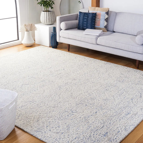 Safavieh Metro 10'-0" x 14'-0" Rug in Light Blue / Ivory