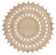 Safavieh Natural Fiber 5'-0" x 5'-0" Rug in Natural