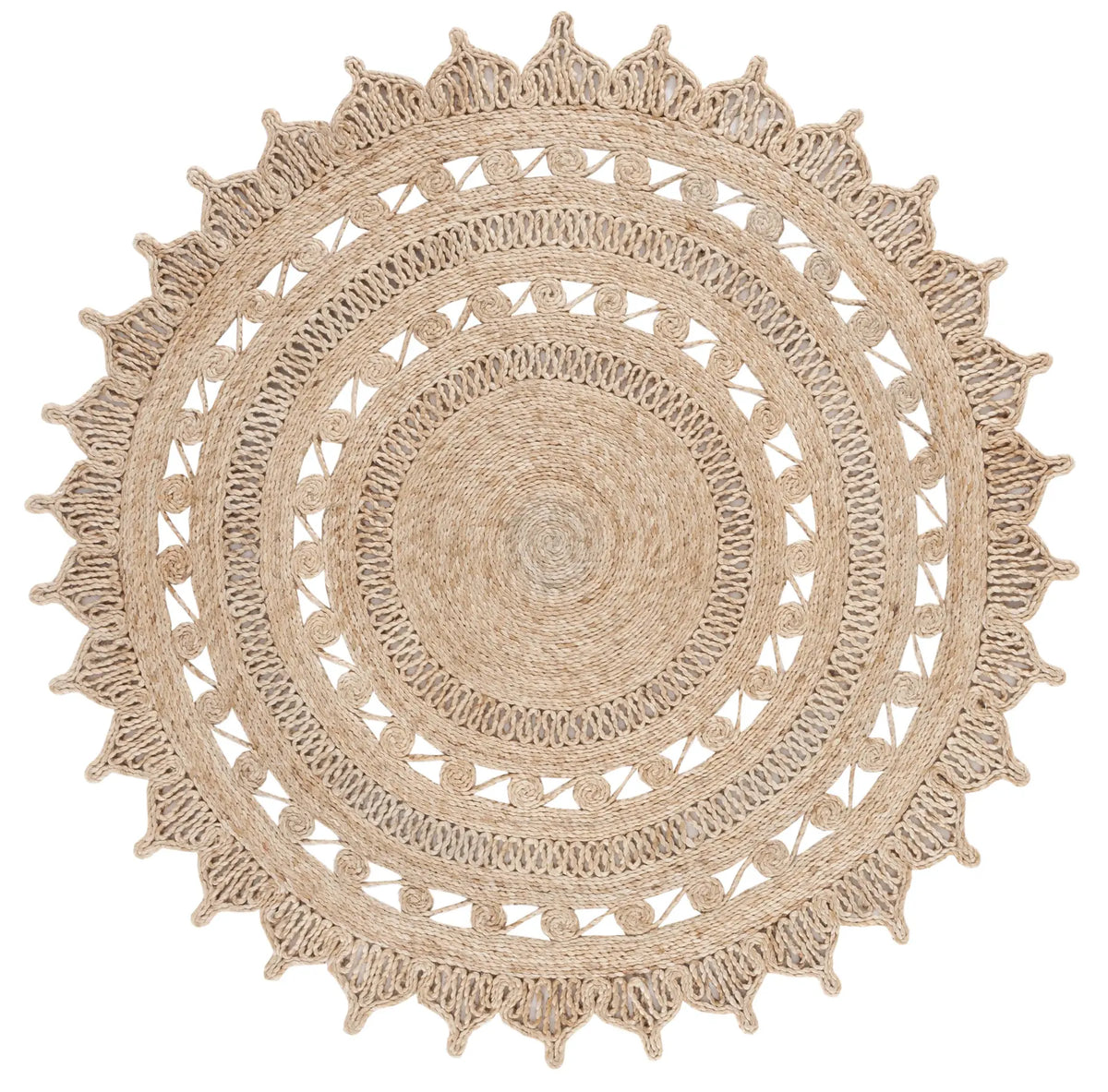 Safavieh Natural Fiber 5'-0" x 5'-0" Rug in Natural